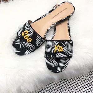 Women's Sloane Palm Slide Sandals Who What Wear